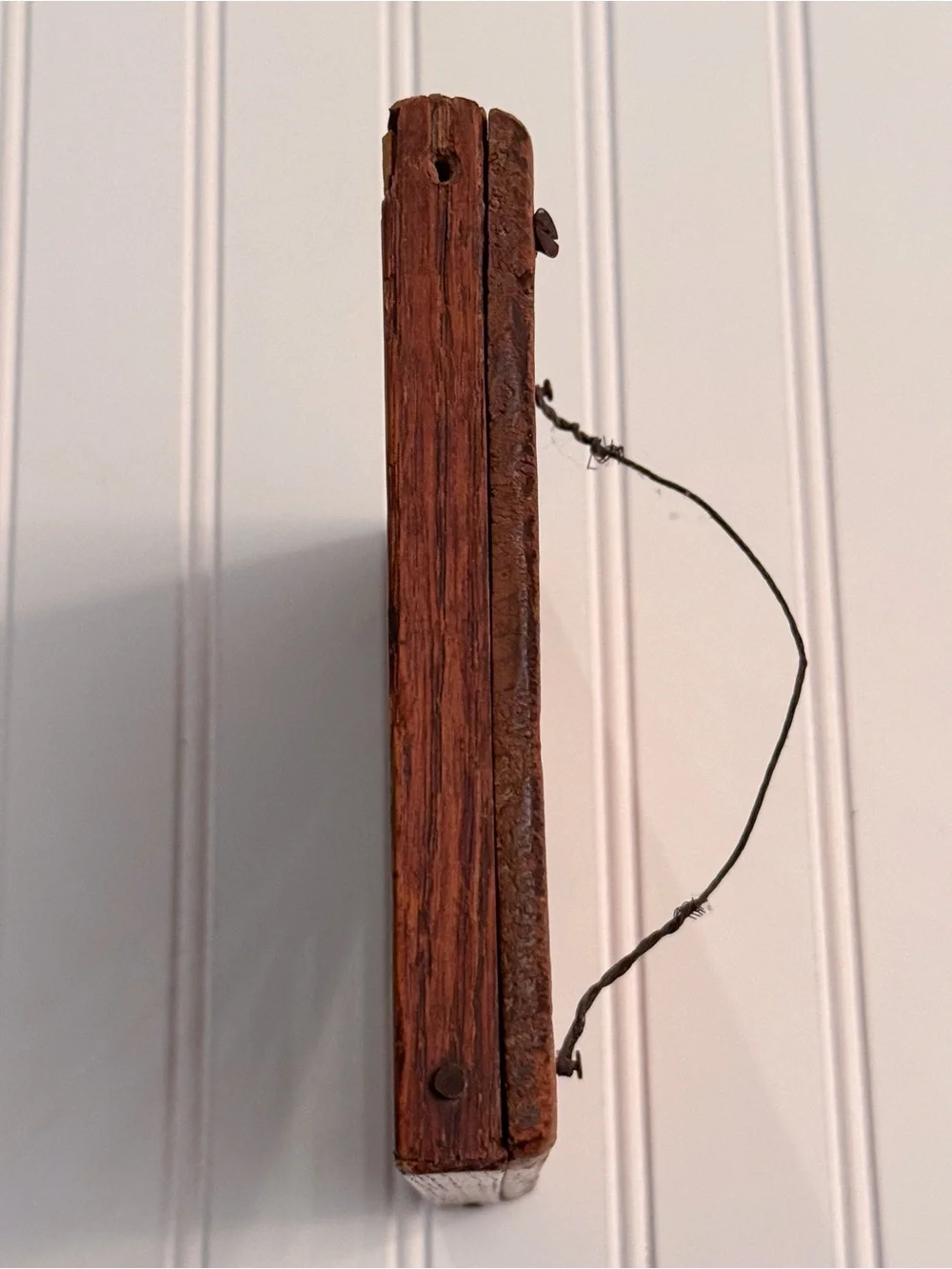 Antique Beveled Wood Mirror | Solid Wood Frame